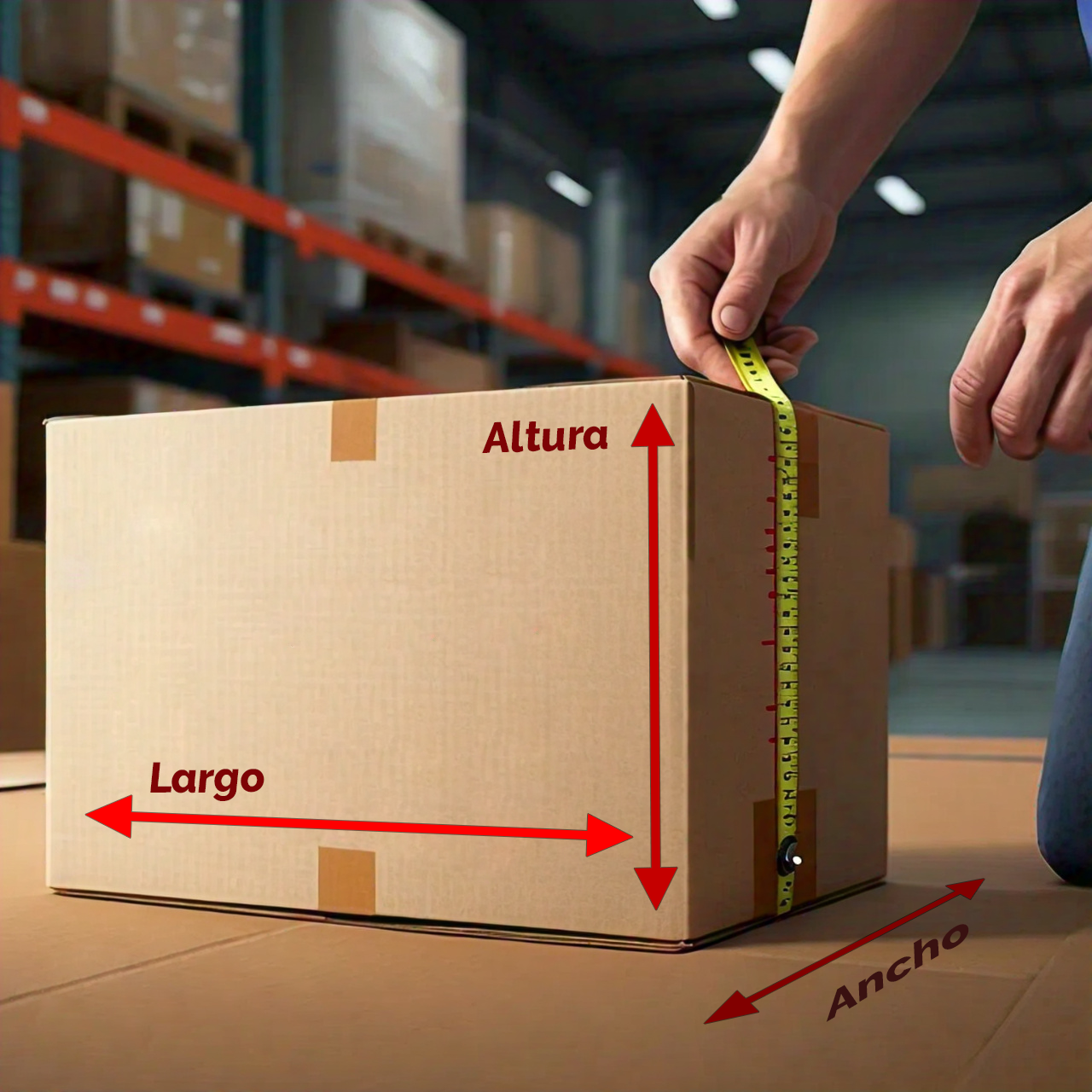 Guia para Medir Volumen de una Caja